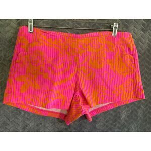 Lilly Pulitzer Liza Shorts in Pop Pink Seaesta Size 6 Pink Orange Beachy Color
